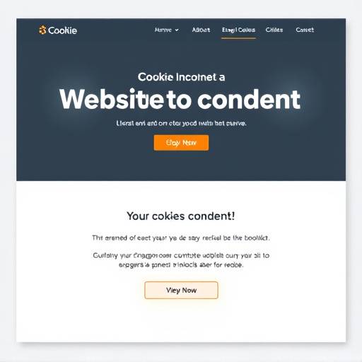 Capture d'écran d'une bannière de consentement aux cookies sur un site web