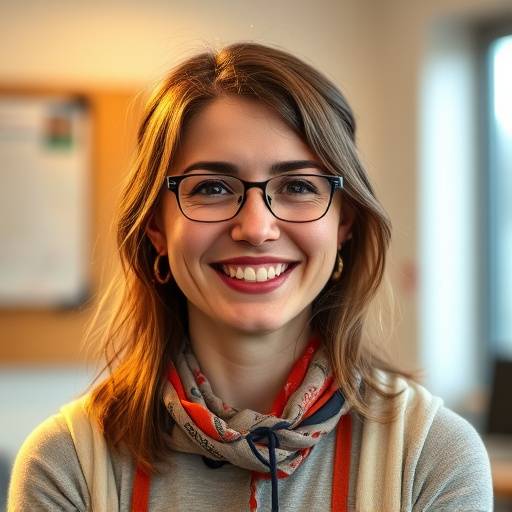 Portrait de Sophie Martin, professeure de franäais enthousiaste et dynamique