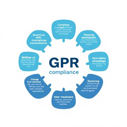 Schéma expliquant les principes de conformité au RGPD
